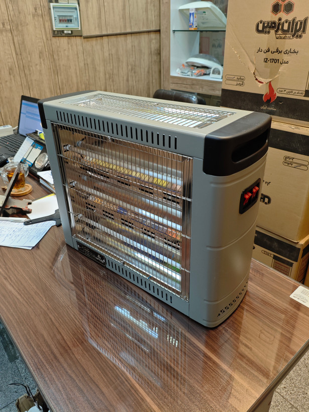 بخاری برقی فن دار ۵ شعله ایران زمین مدل IZ-2803